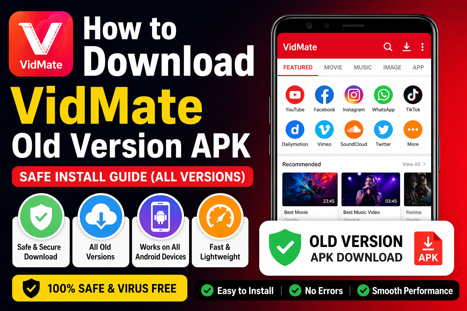 How to Download VidMate Old Version APK — Safe Install Guide